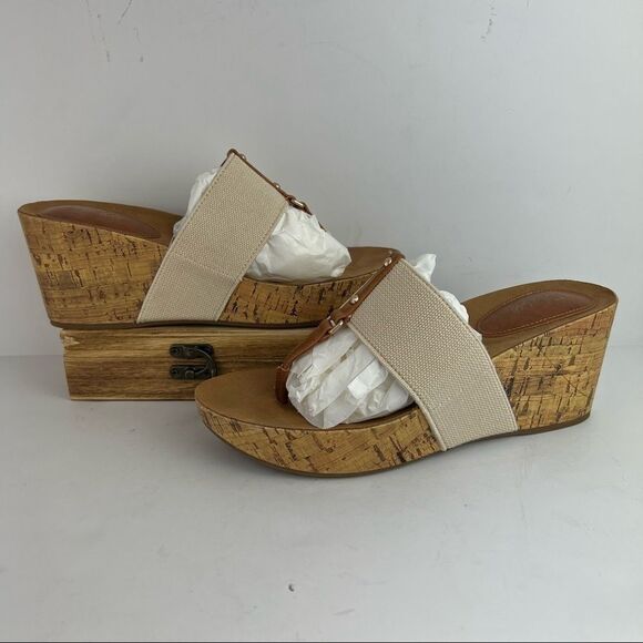 STYLE & CO • Piperr Thong Wedge Sandals - Picture 2 of 11